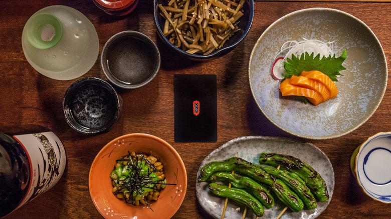 table top at izakaya