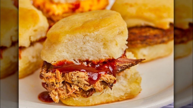 Loveless Cafe pulled pork barbecue biscuit