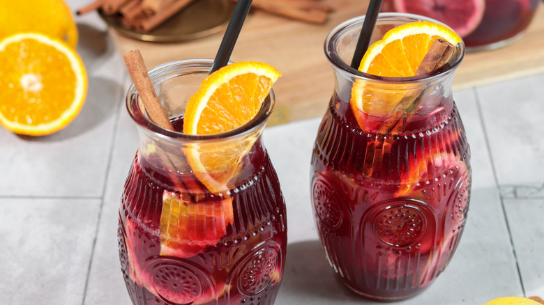 Two glasses of sangria