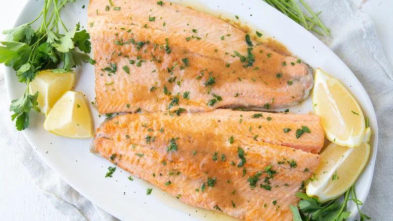 Trout Meunière with lemon, butter, and parsley