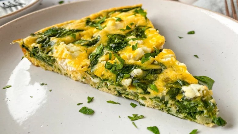 Slice of frittata