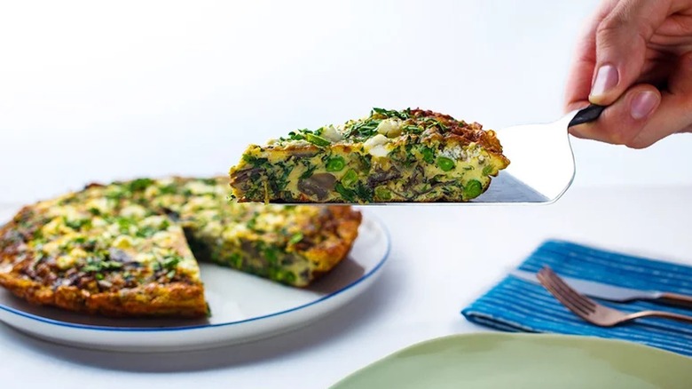 Slice of frittata