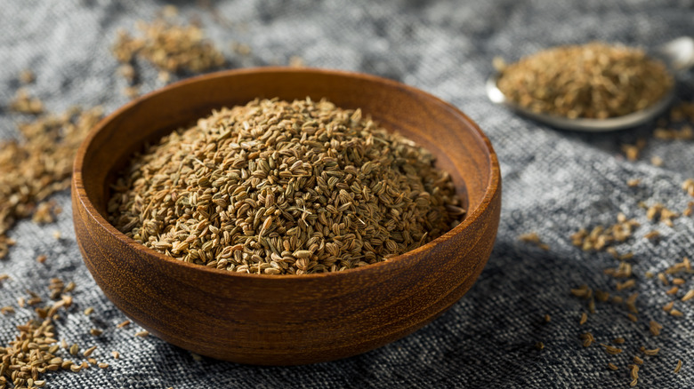 Ajwain seeds in bowl