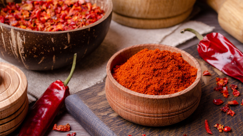 Ground red chili powder