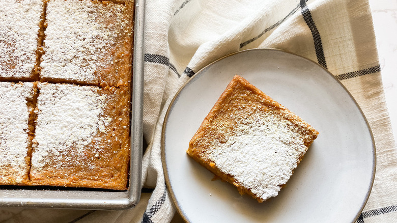 carrot souffle on plate