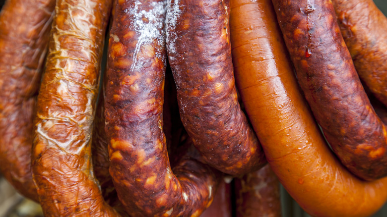 Spanish chorizo sausages