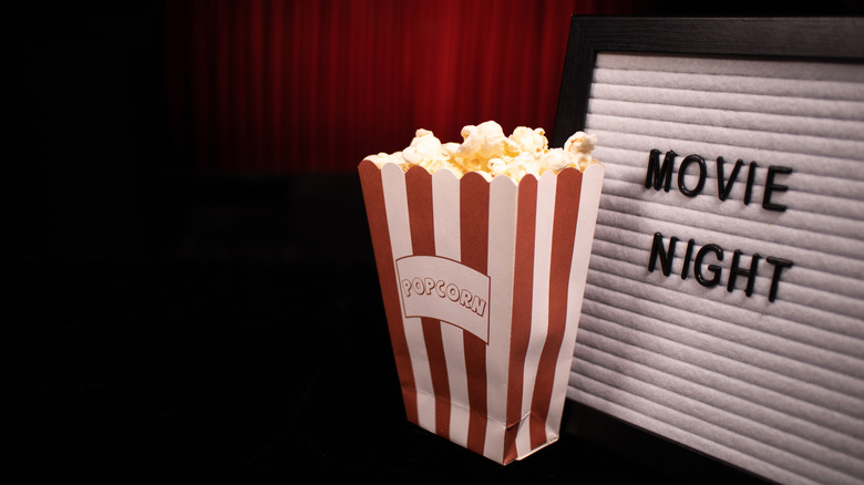 popcorn bar sign