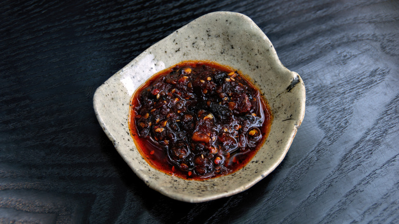 dish of chili oil