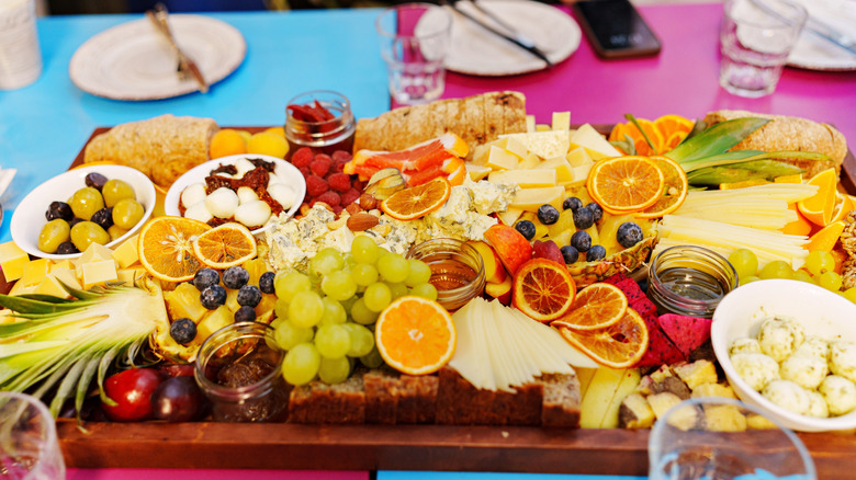 large fruit platter on table