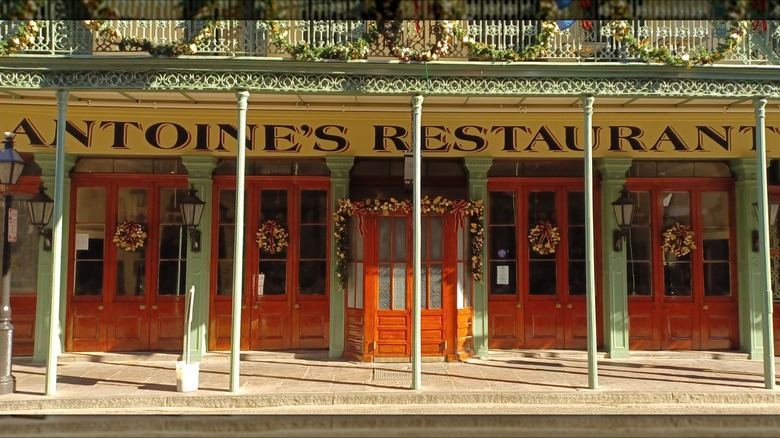 Facade of Antoine's Restaurant in New Orleans