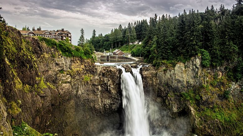 The Salish Lodge above Snoqualmie Falls in Washington