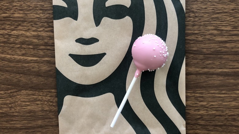 Starbucks birthday cake pop