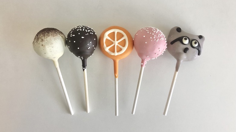 Five Starbucks cake pops