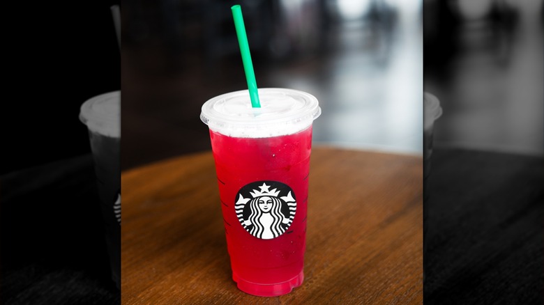 large Starbucks iced beverage