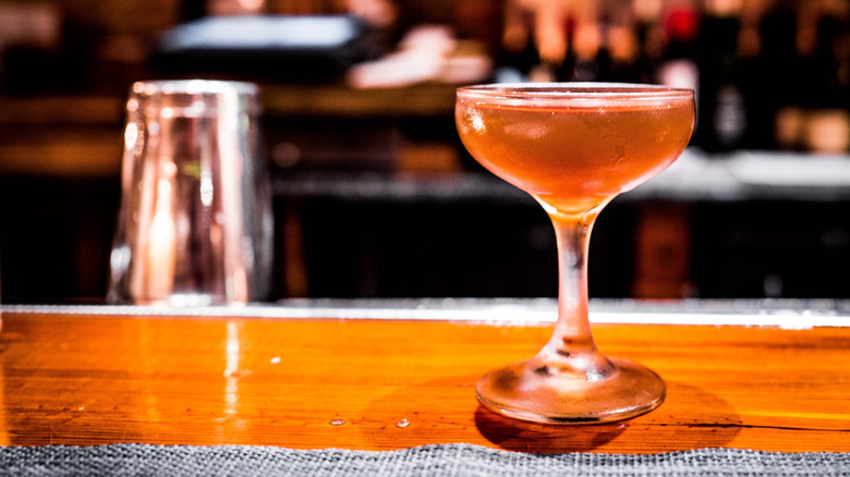 cocktail served in coupe glass