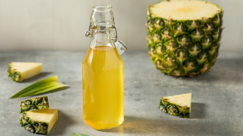 pineapple simple syrup with whole pineapple