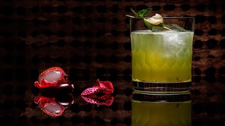 luau basil rum cocktail