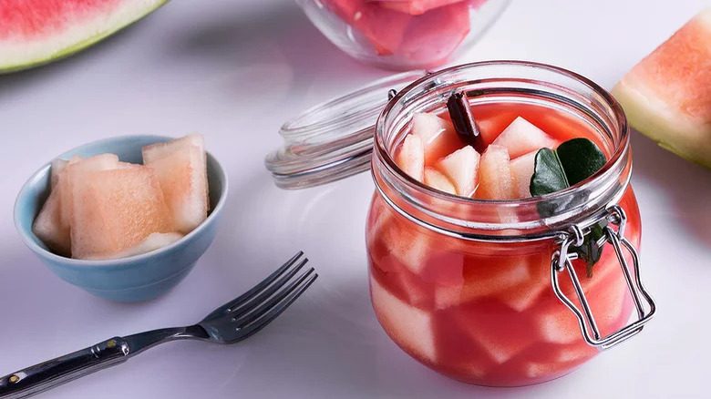 Pickled Watermelon Rind