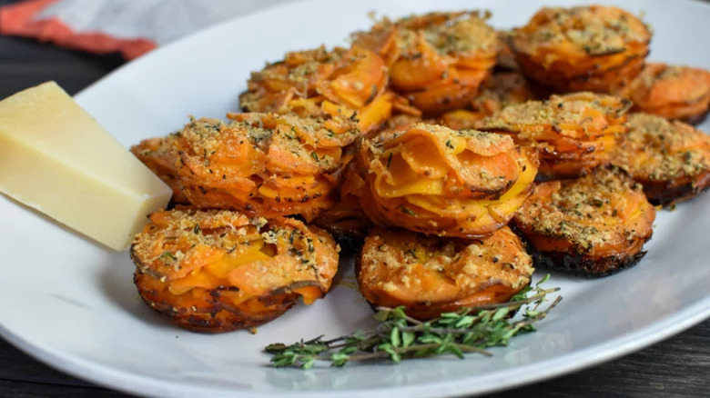 Parmesan Sweet Potato Stacks