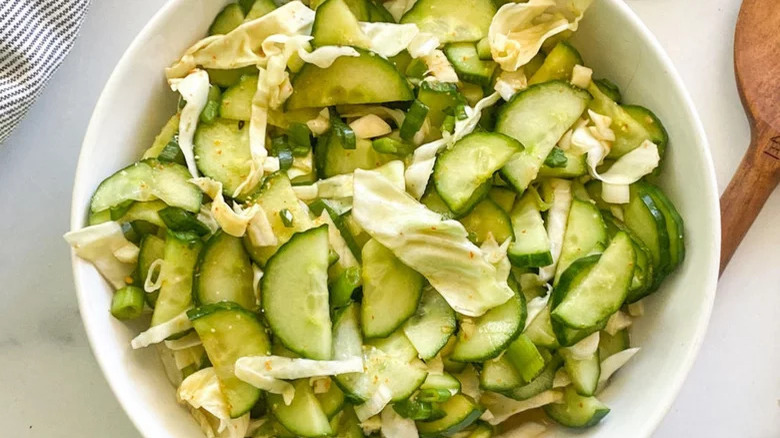 Refreshing Cucumber Kimchi Salad