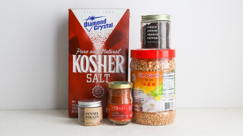 Ingredients for steak seasoning