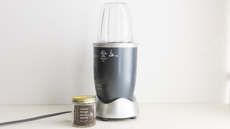 Small blender and peppercorns