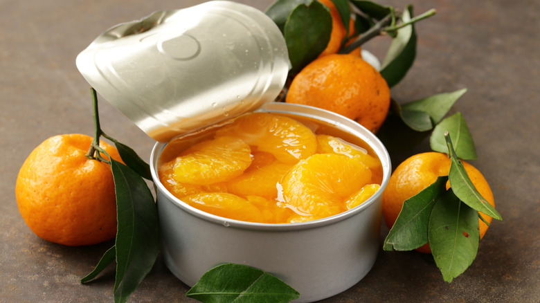 open can mandarin oranges