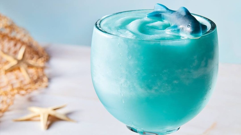 Shark bowl cocktail