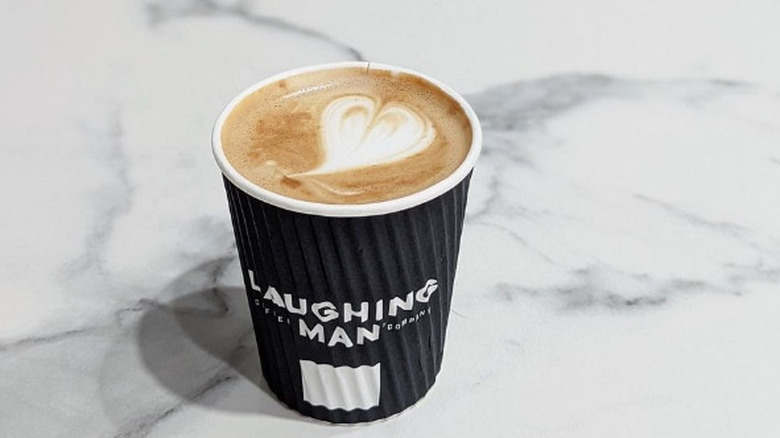 Laughing Man cup of coffee