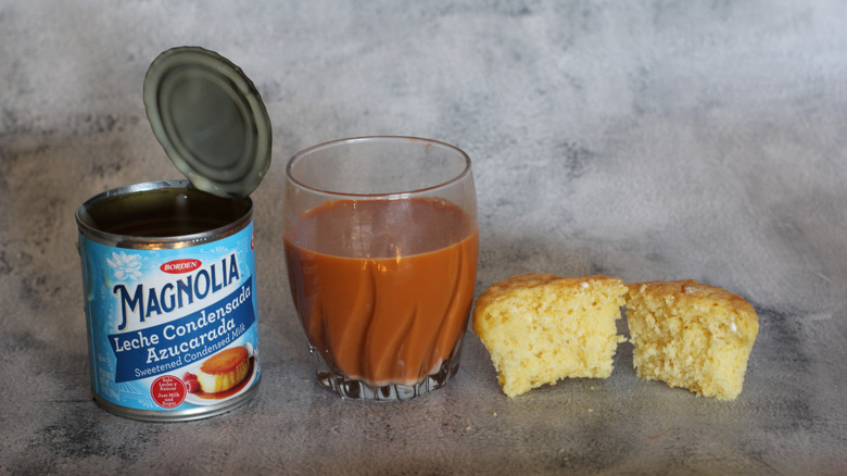 Borden Magnolia sweetened condensed milk with cake