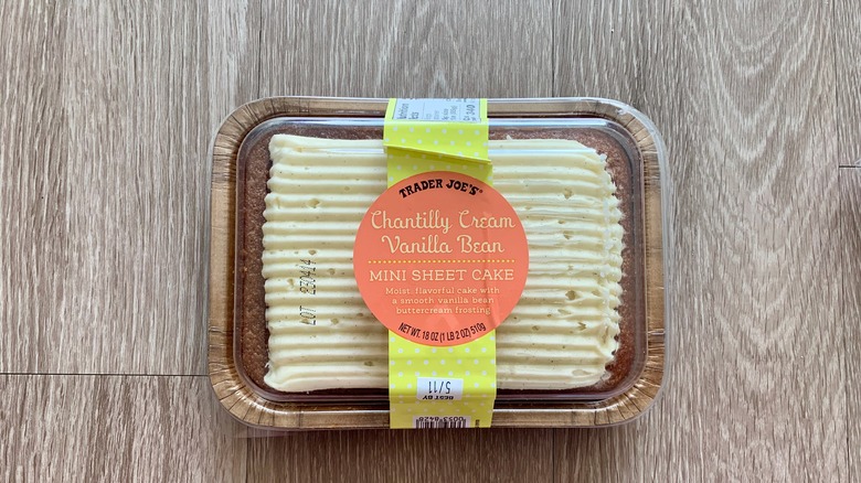 trader joe's Chantilly Mini Sheet Cake