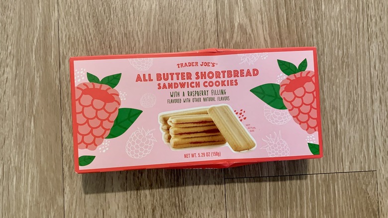 trader joe's raspberry shortbread cookies