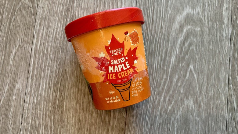 trader joe's Salted Maple Ice Cream