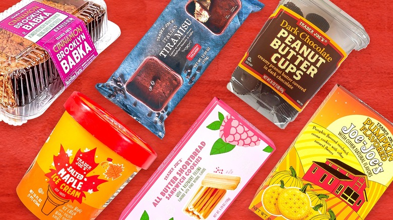 assorted Trader Joe's desserts