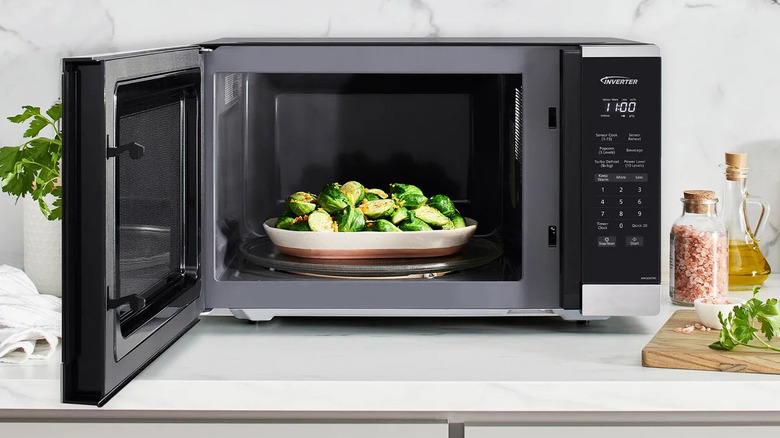 Panasonic microwave product shot