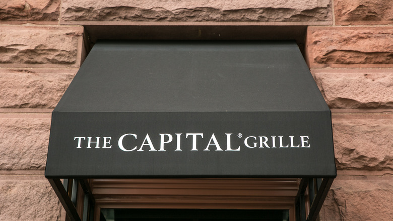 The Capital Grille exterior awning