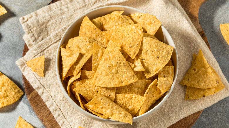 Bowl of tortilla chips