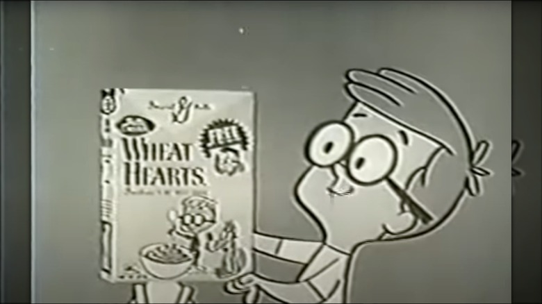 Wheat Hearts commercial with Sherman in black and white