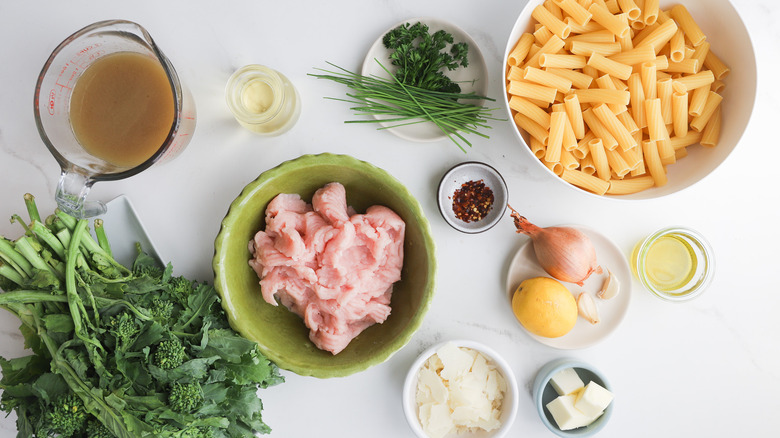 Ingredients for bolognese bianco