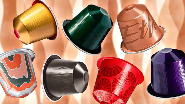 Composite image of Nespresso pods