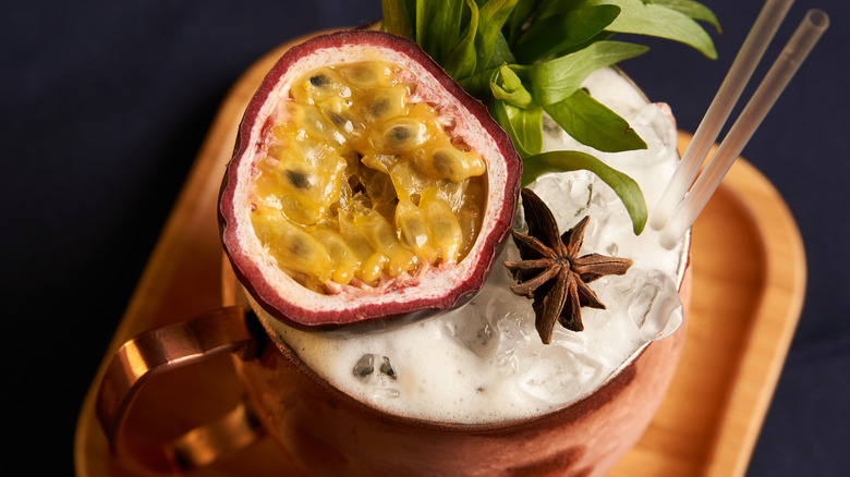 passionfruit foam cocktail