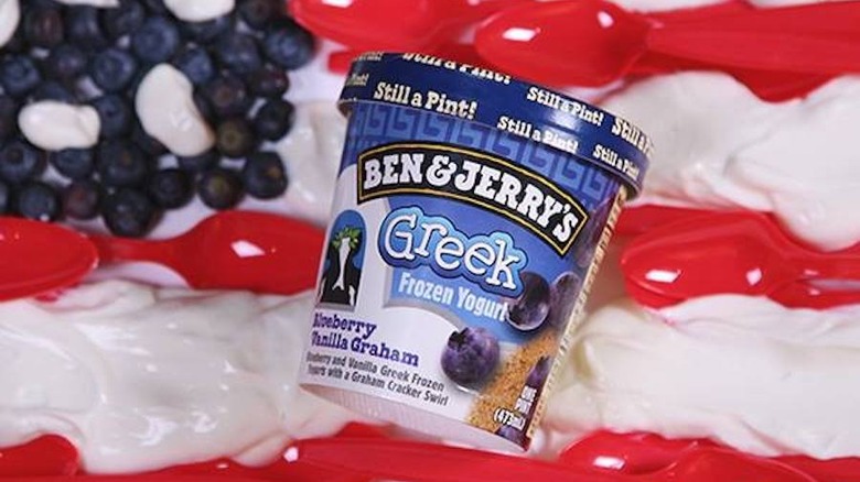 Ben and Jerry's frozen yogurt