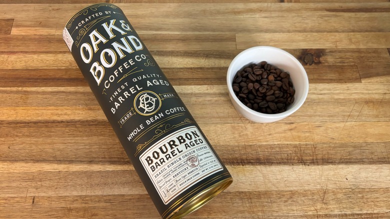 oak and bond bourbon coffee and beans