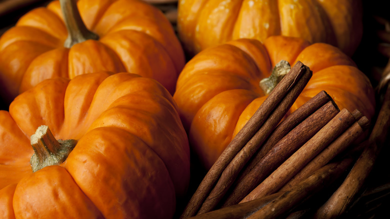 Pumpkins and cinnamon