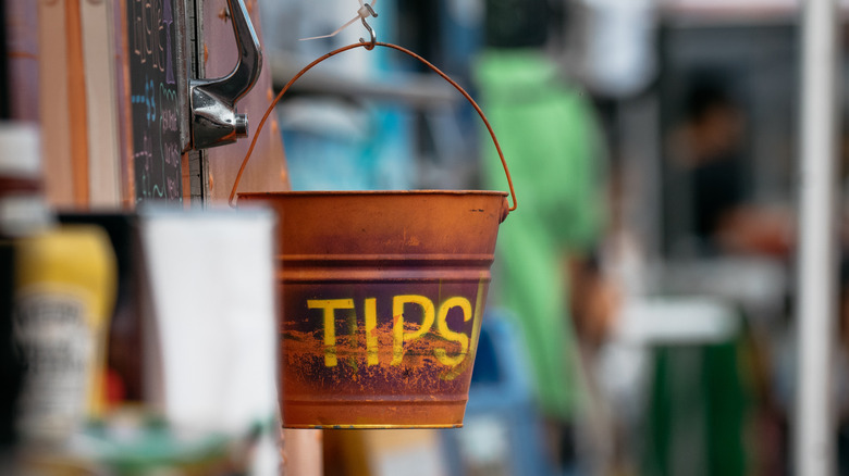 food truck tip jar