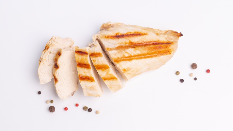 grilled sliced chicken breast