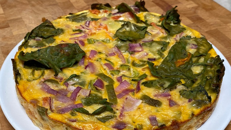 Quiche with vegetables