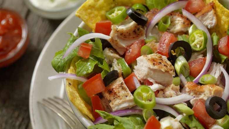 Taco salad with Jalapenos