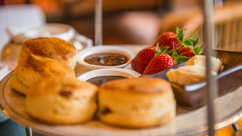 Pastries during tea time