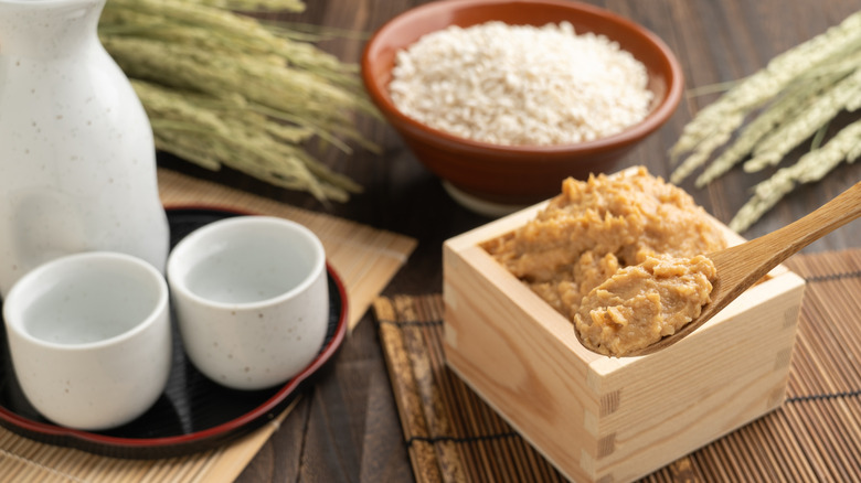 Ingredients in the sake making process